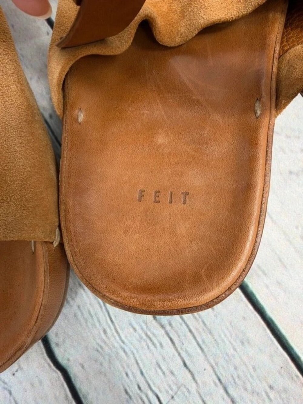 Feit One Strap Sandal size large size EU 40 women US 10 - Picture 3 of 9